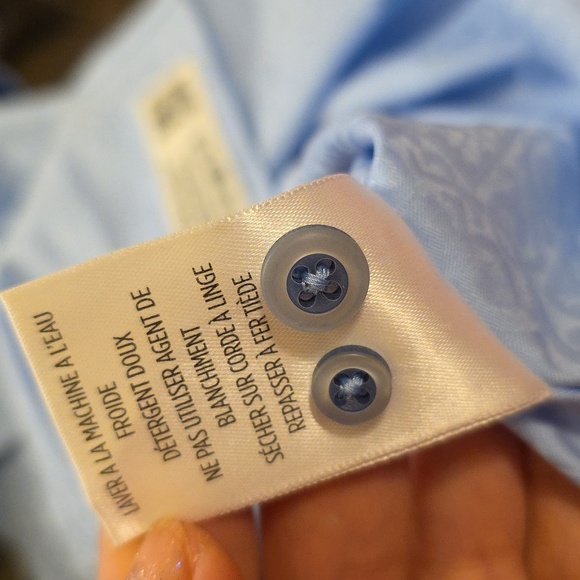 Robert Graham Button Down Shirt Light Blue  Long Sleeve Formal Shirt M - Picture 13 of 13